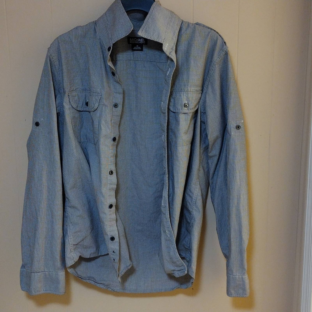 Michael Kors Womens Button Down Shirt Size Medium